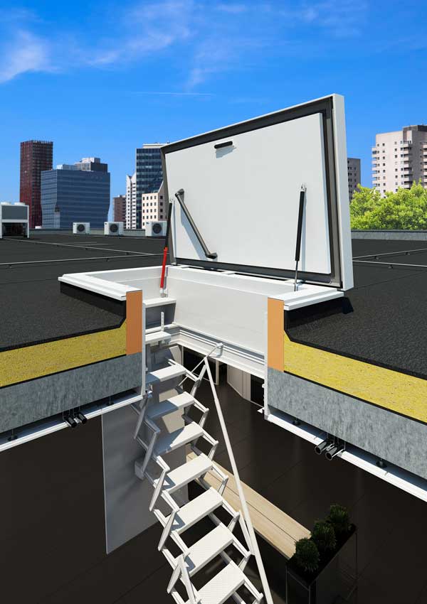 Staka Roof hatch withladder